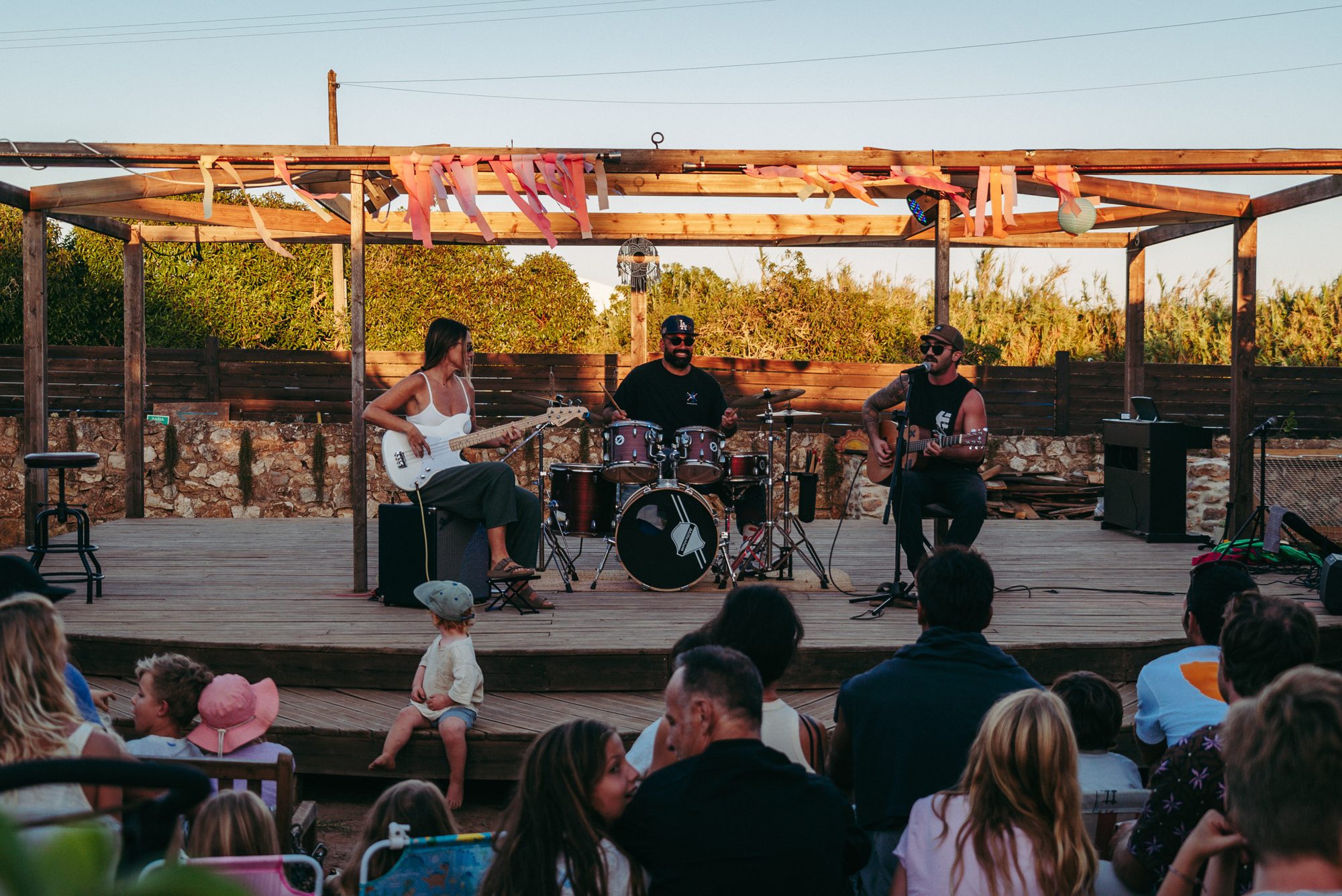 Banda no palco no Sagres Got Talent 2026 na Mandala Sagres